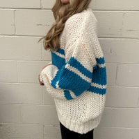 Blue Blush - Amanda Striped Sweater