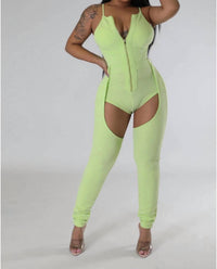 Good Time Usa - Motion - Back & Front Thigh Cut Out Jumpsuit