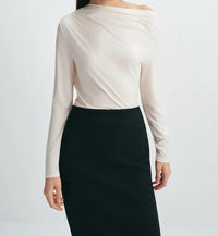 Rue Sophie Women's Florie Top in creme - women's long sleeve top
