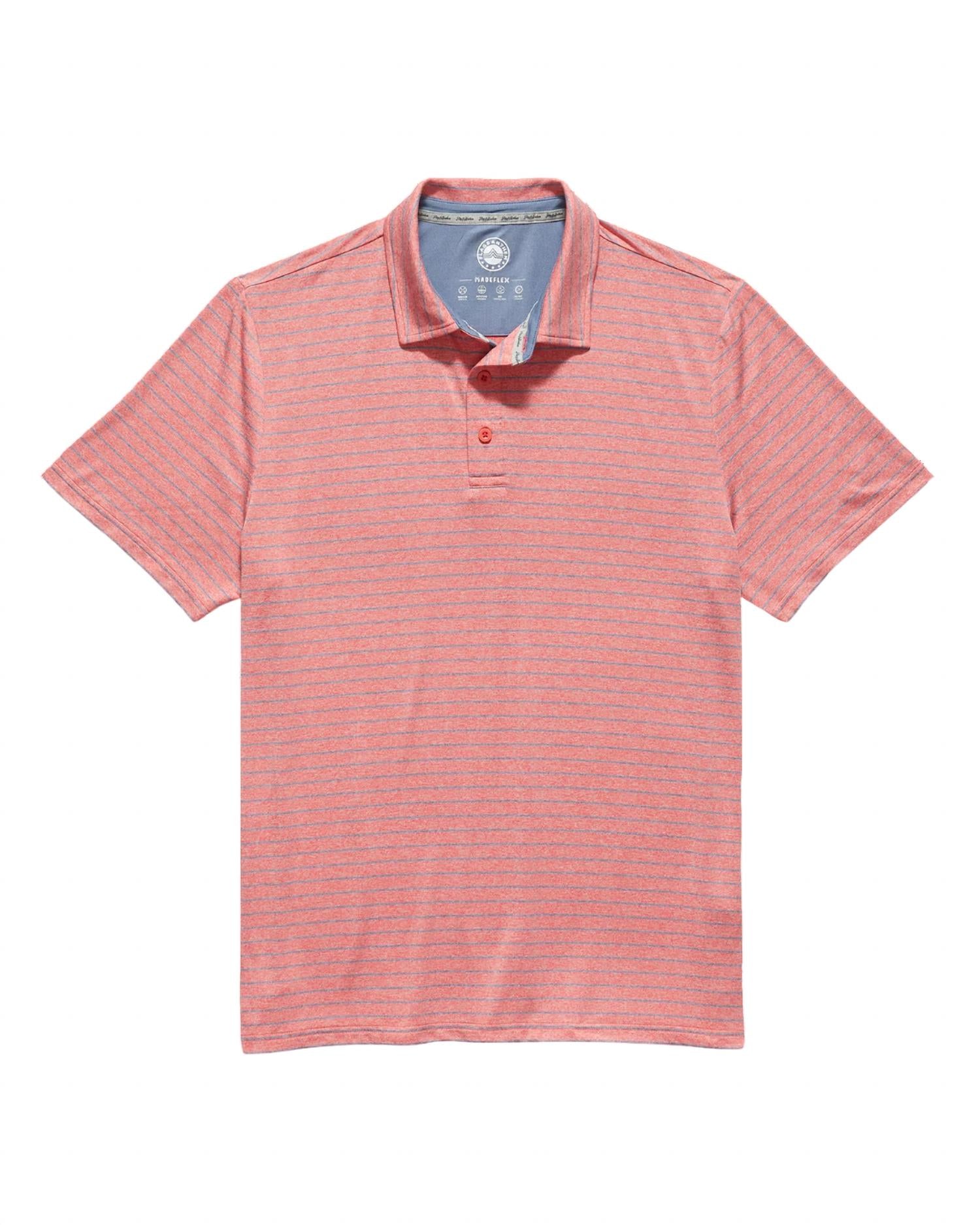 Flags & Anthem - Wilmington Striped Performance Polo Shirt