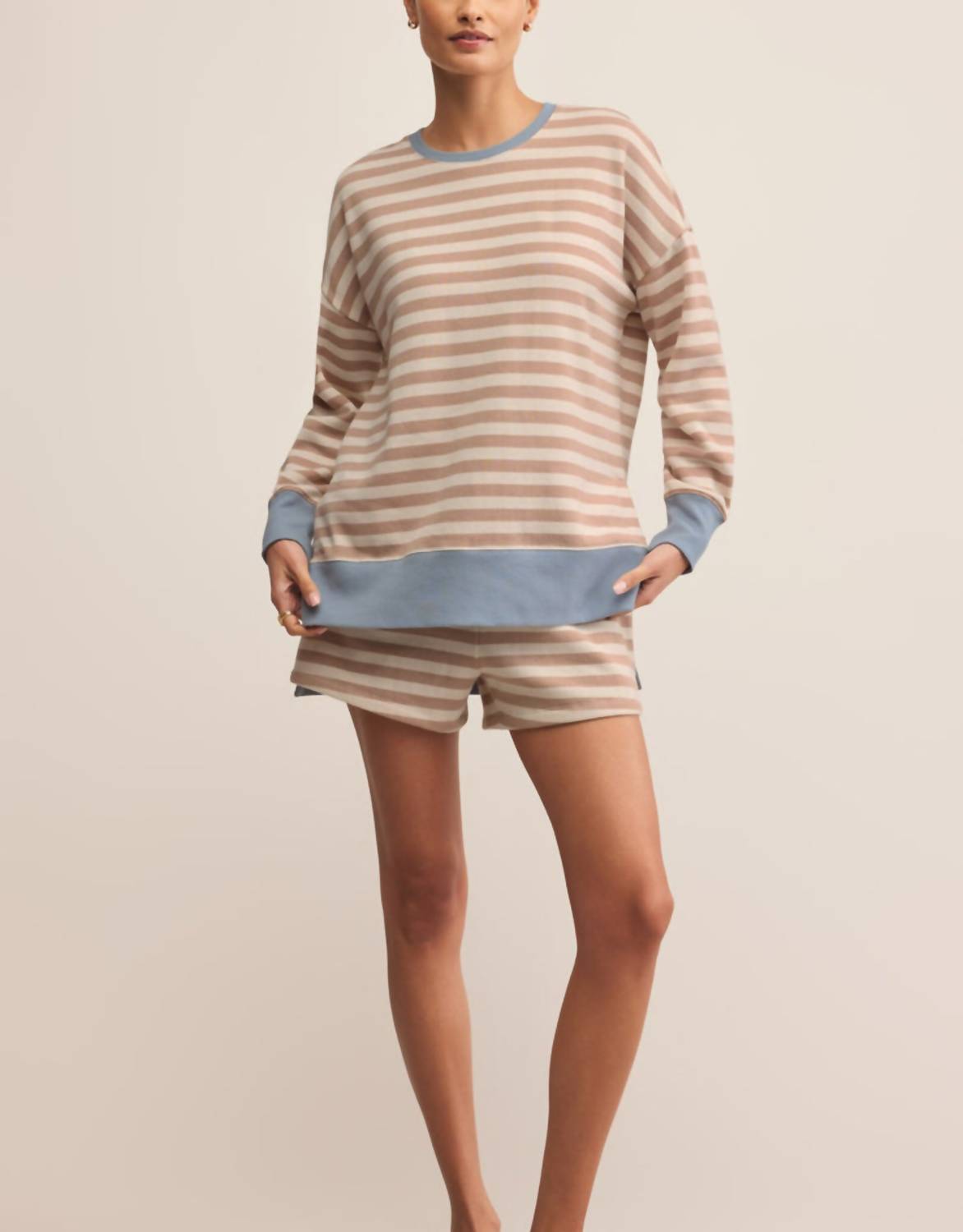 Z Supply - Layer Up Stripe Sweatshirt