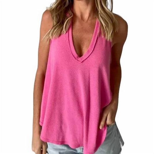 Six/Fifty - Crepe Hacci Racerback Top