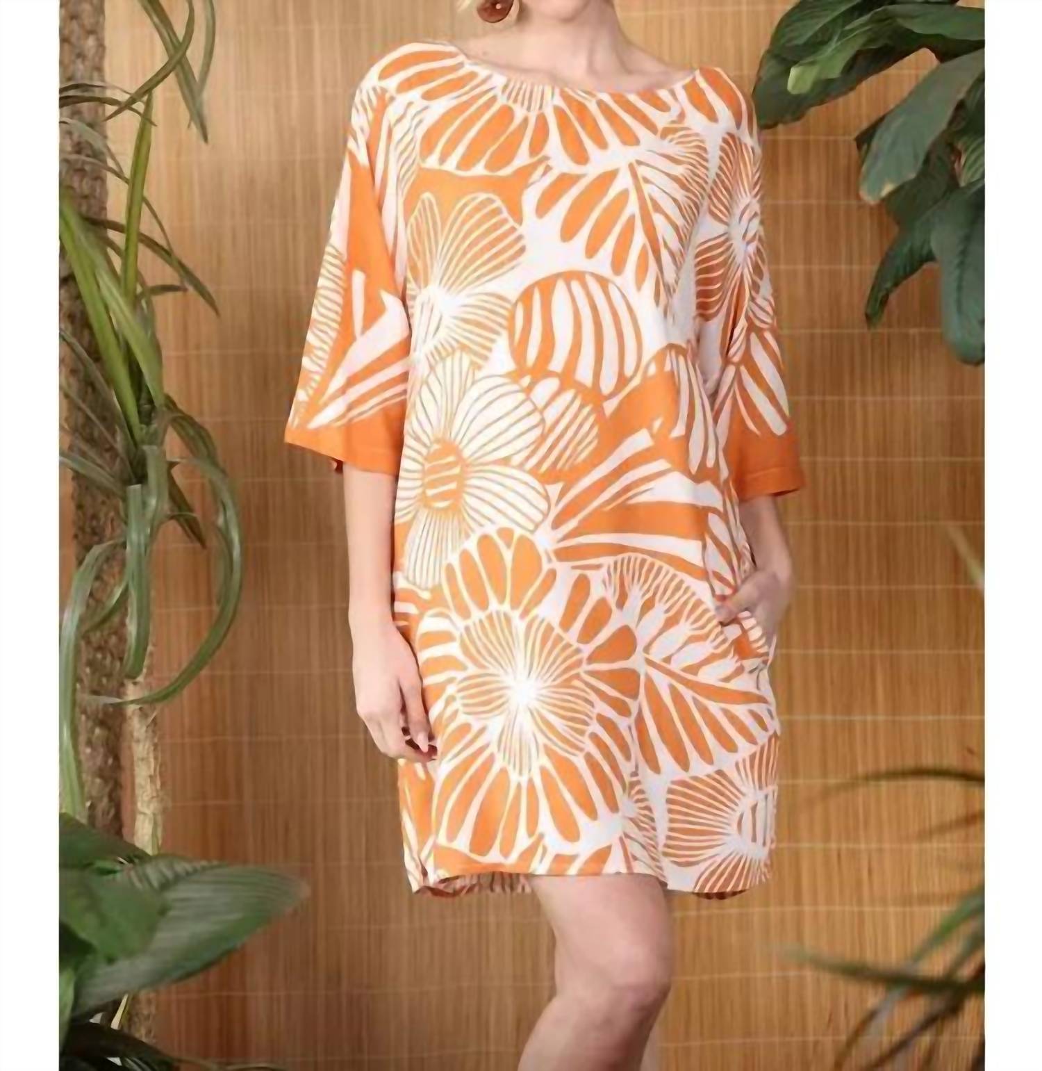 Kikisol - Rayon T-shirt Dress W/ Pockets