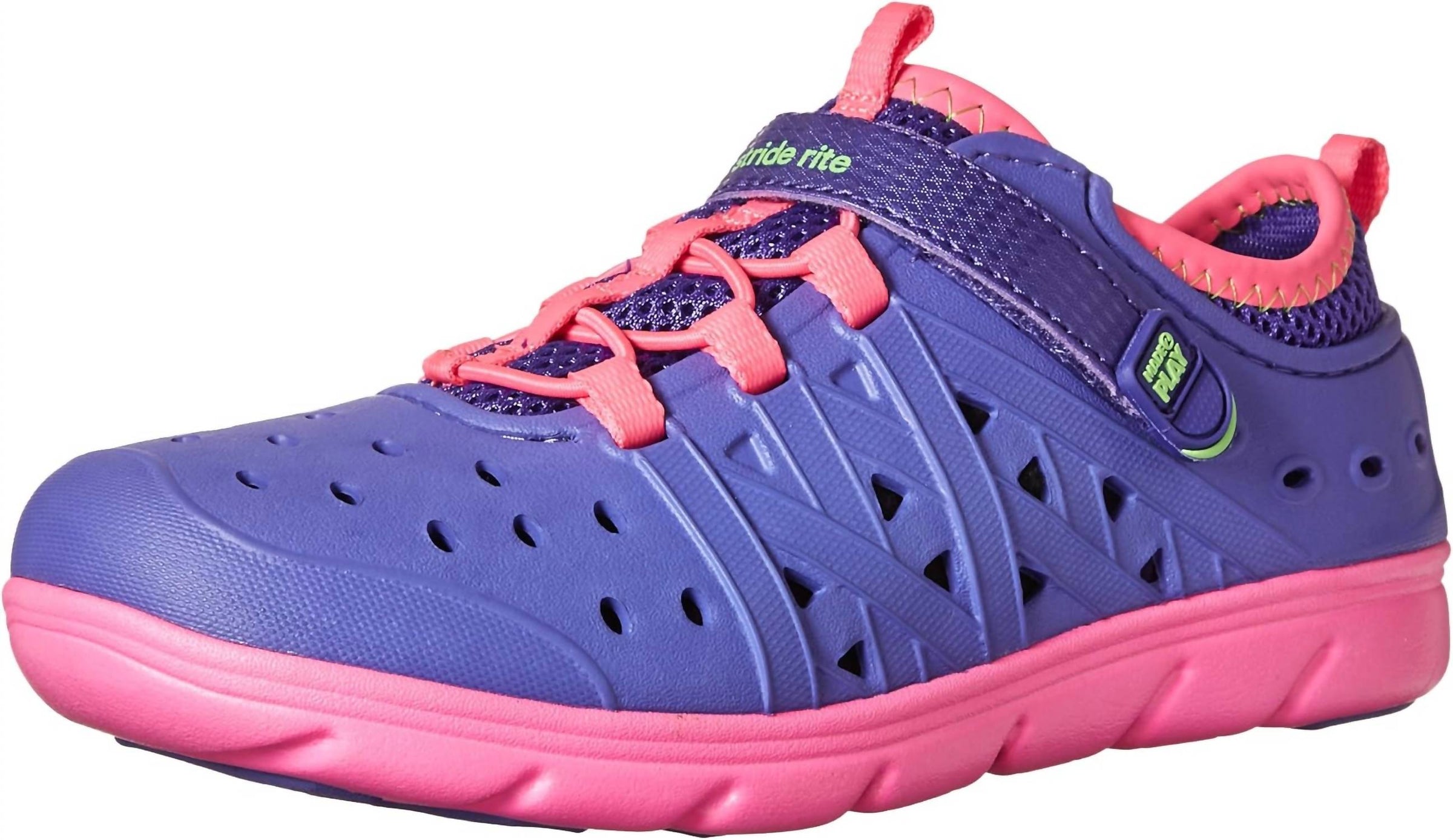 Stride Rite Big Kid's Made2play Phibian Water Shoe in purple pink - kids' sneaker