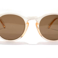 Sunski Women's Dipsea Round Sunglasses in champagne brown - women's accessory - view 4
