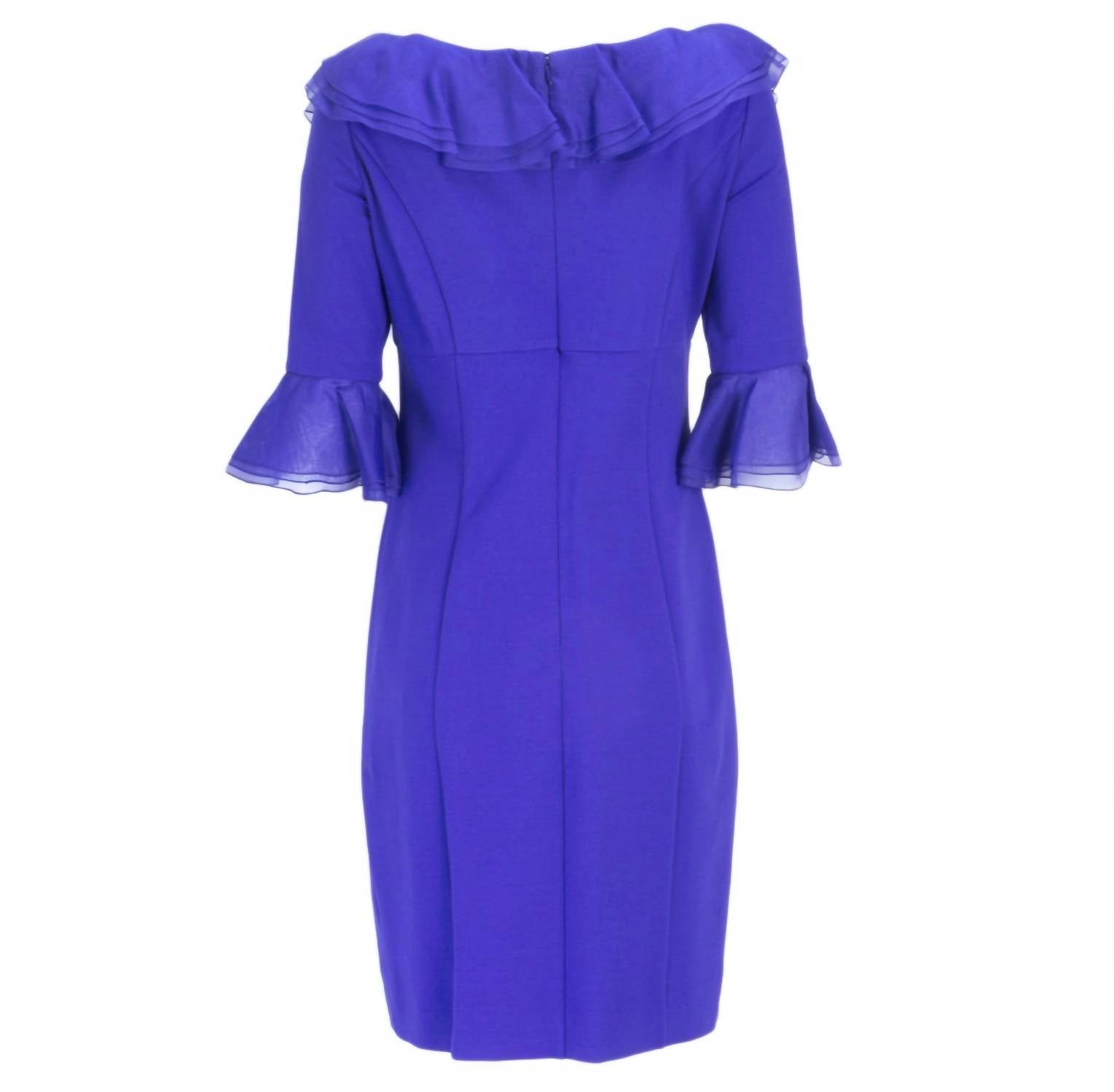 Nue By Shani - Built In Shapewear Ruffle Pencil Dress