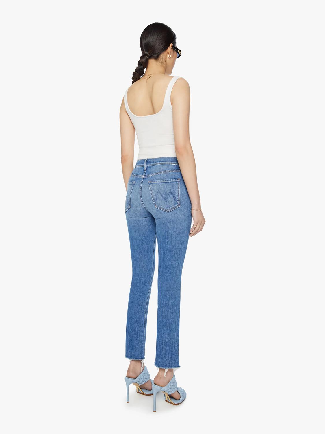 Mother - Mid Rise Dazzler Ankle Fray Jeans