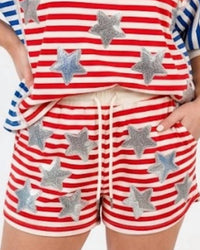 Bibi - Firecracker Sequin Star Shorts