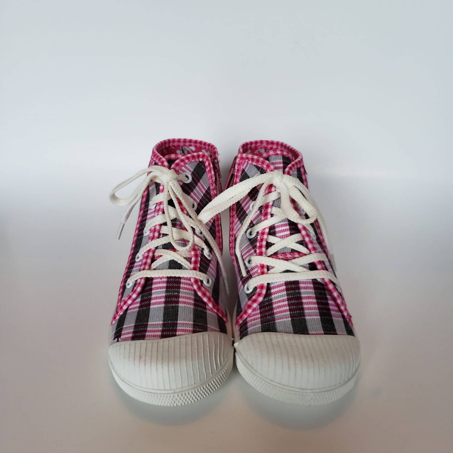 Renbut Shoes - Kid's Cap-toe Hi-top Canvas Zipper Sneaker