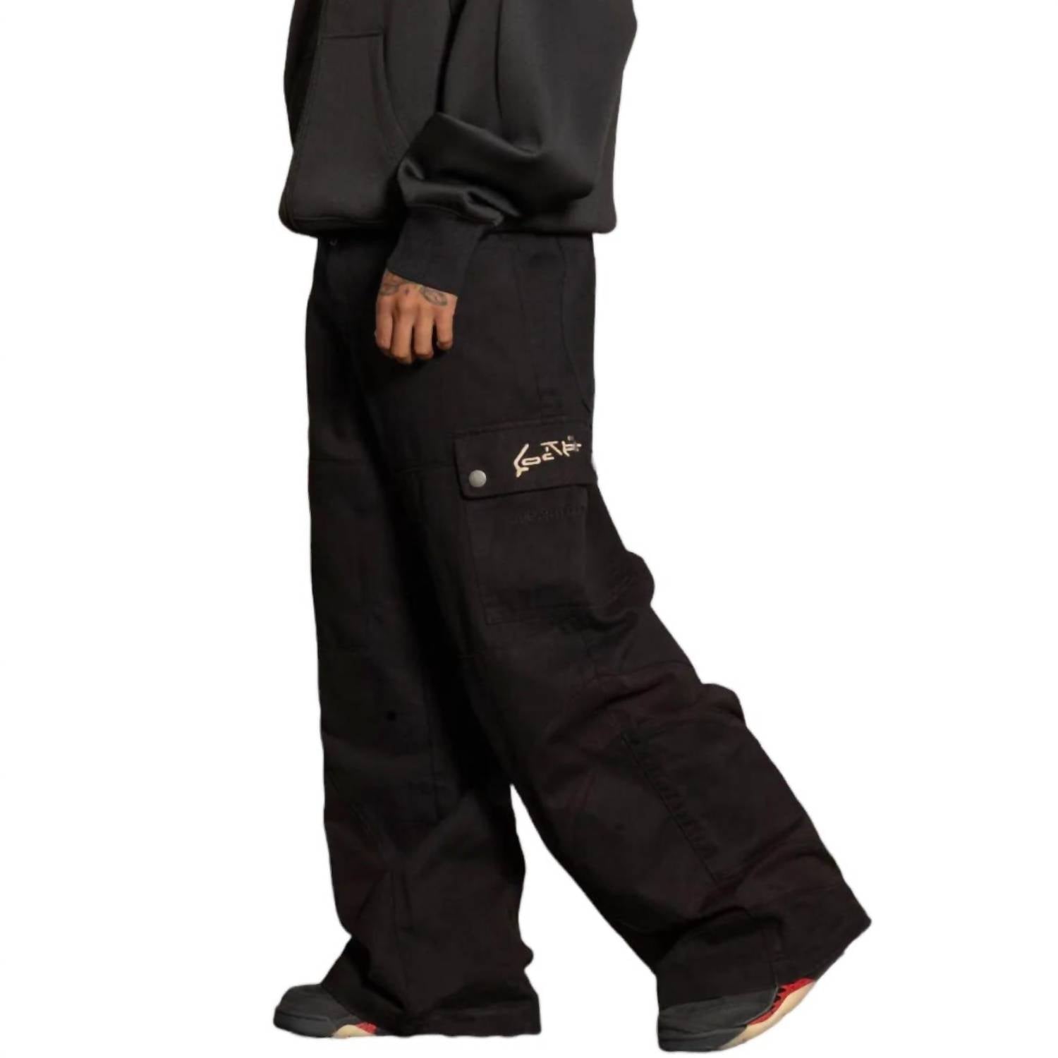 Loiter Anti Flow Cargo Pants in black - men's pants - alternate view