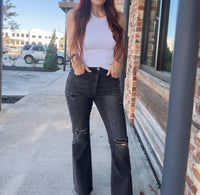 Risen - Kari Distressed Flare Jeans