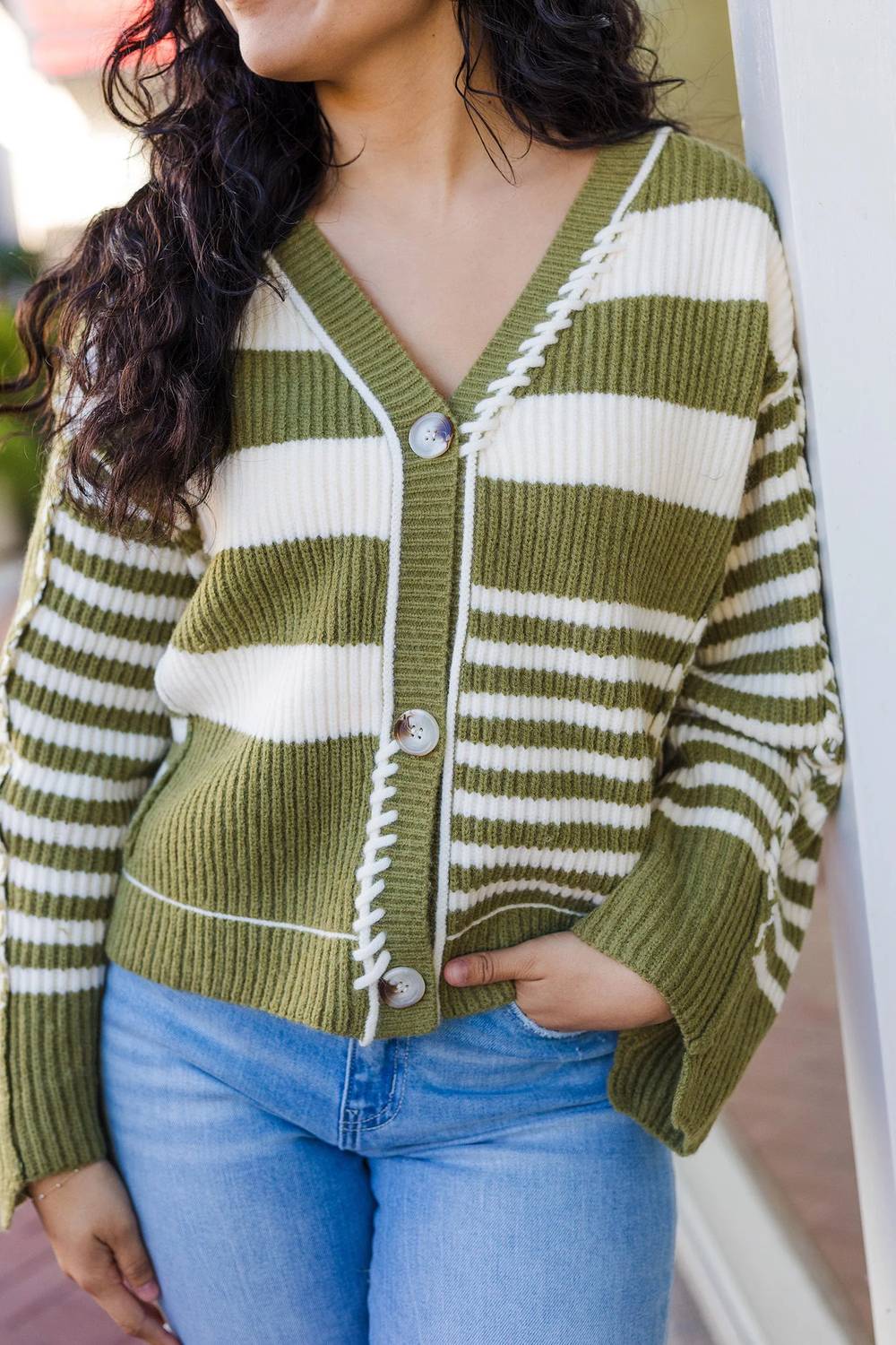 So Me - Hidden Potential Striped Cardigan