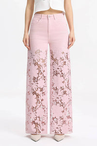 Bayeas - Flora High Rise Wide Leg Jeans