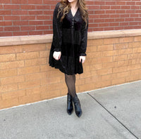 umgee Jude Rhinestone Mini Dress in black - women's dress - view 4