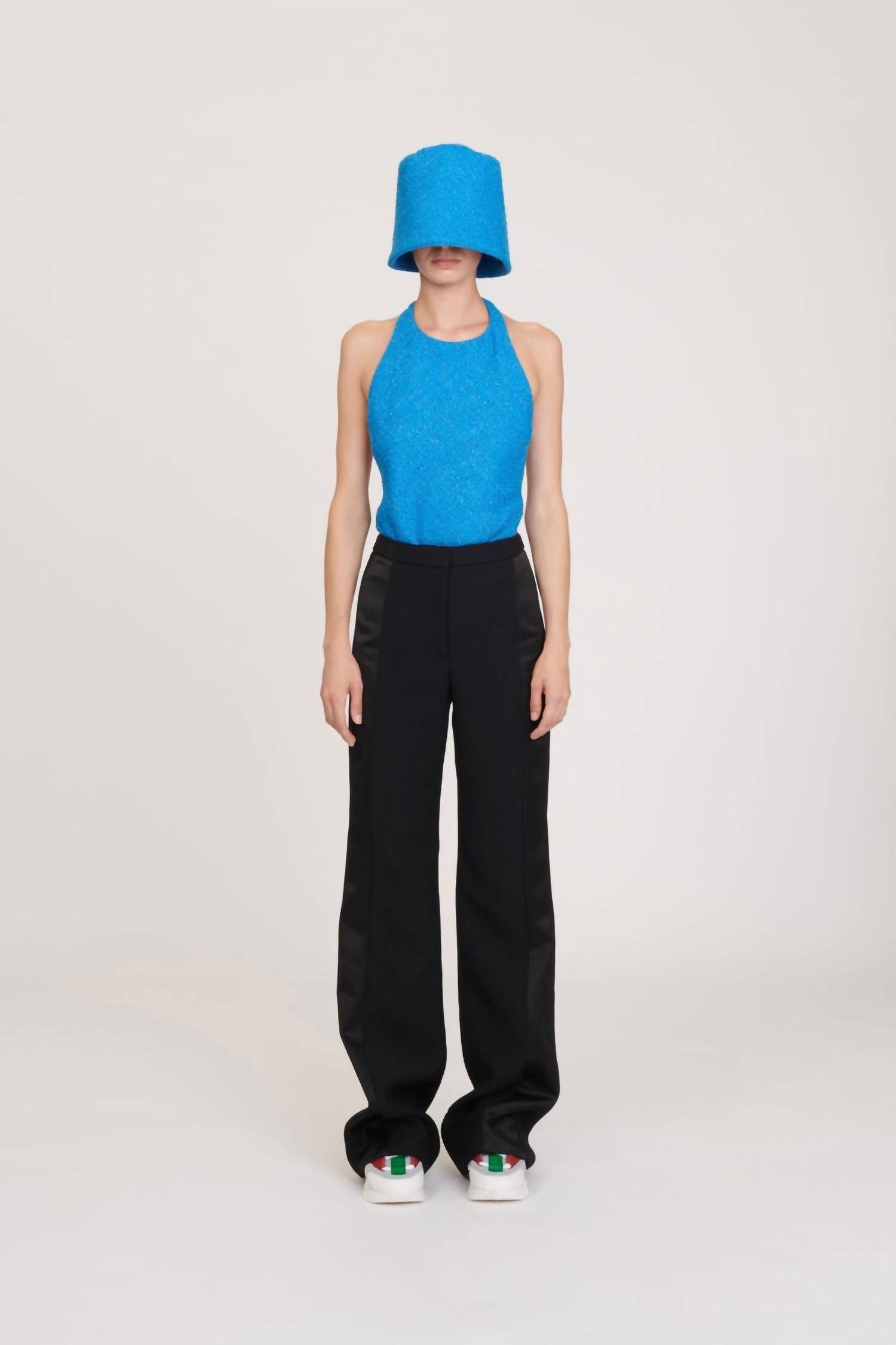 Maison Rabih Kayrouz - Tweed And Mesh Bodysuit