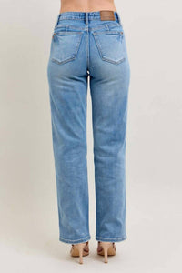Judy Blue - Tummy Control Vintage Wash Straight Jean