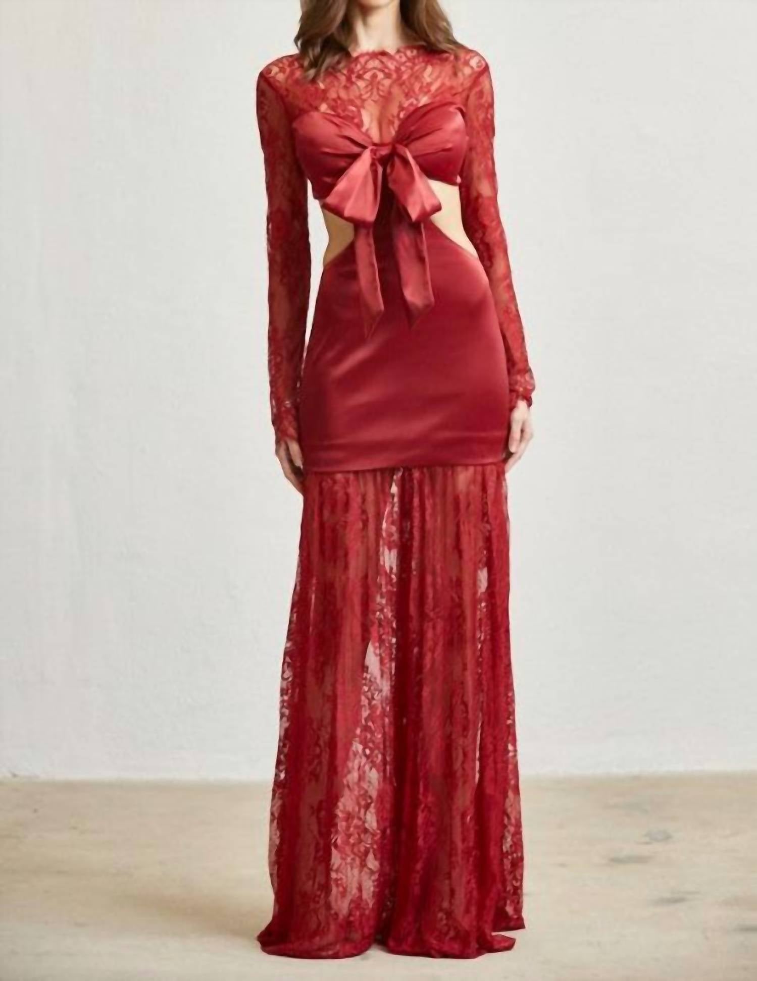 Blithe Amara Dress in red - women's skirt