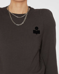 ISABEL MARANT Prissa Sweatshirt in faded black - women's top - view 4