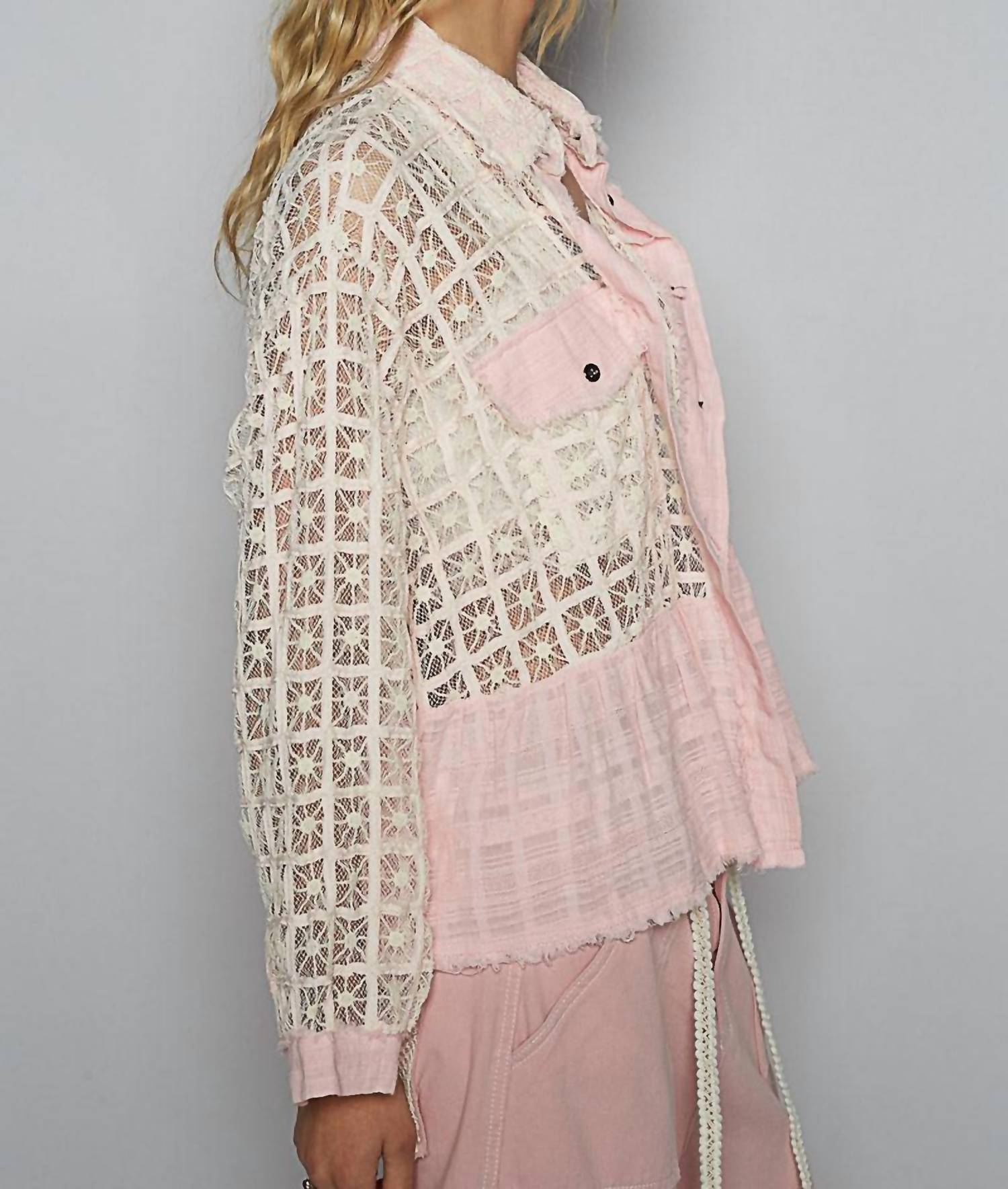 Pol - Floral Button-down Top