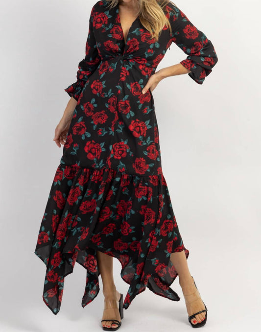 TWIST FRONT MAXI DRESS