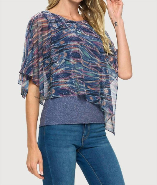 Last Tango - Printed Asymmetrical Flowy Top