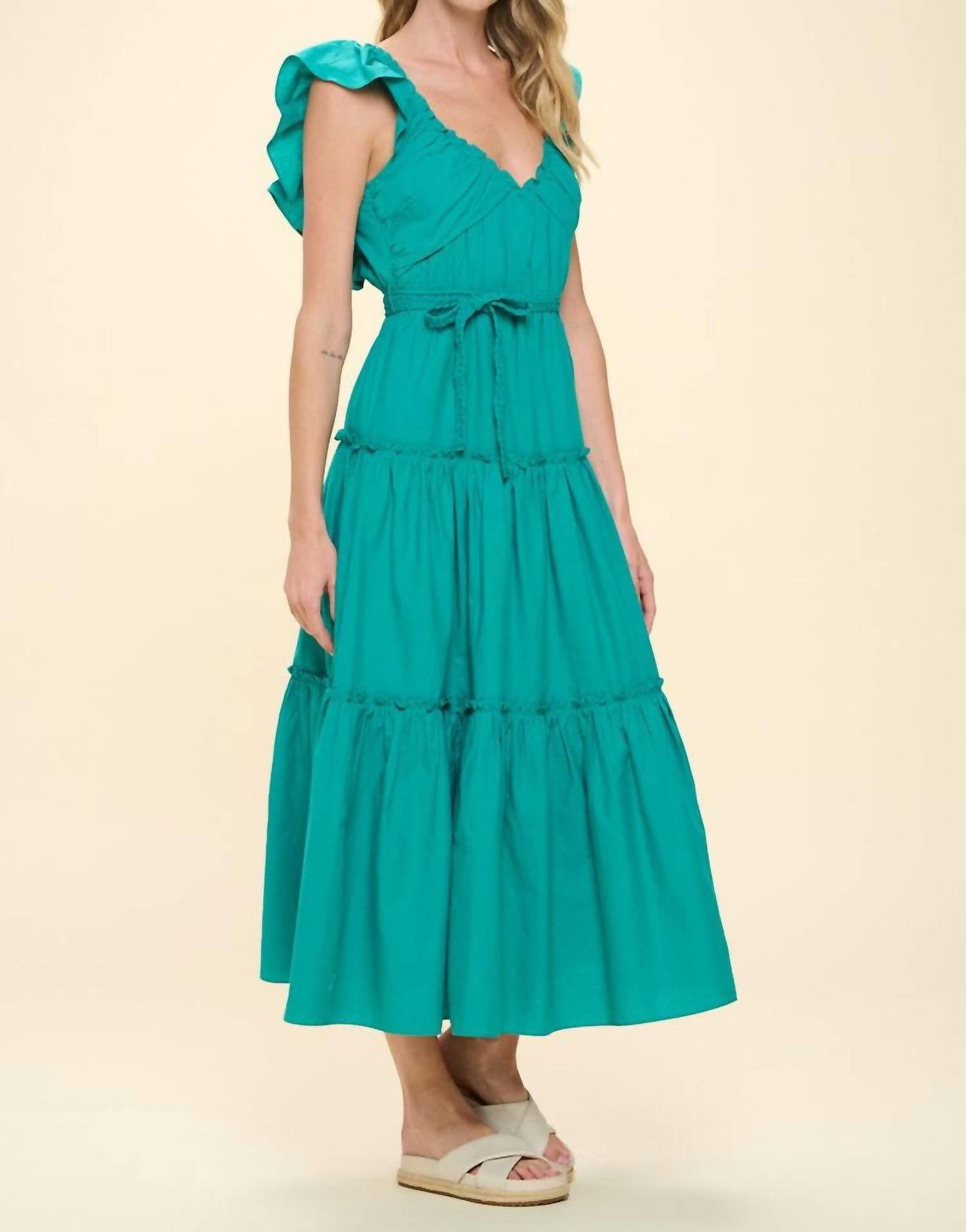 Pinch - Sleeveless Tiered Maxi Dress