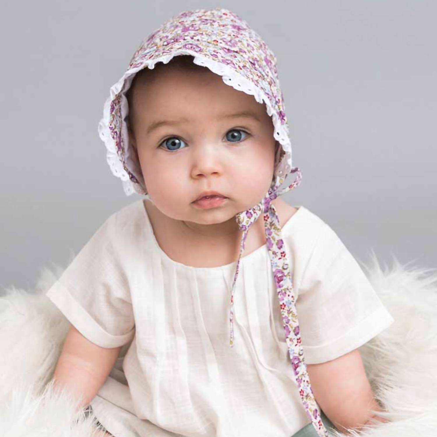 Huggalugs - Newborn And Baby Girls Blooms Sunbonnet