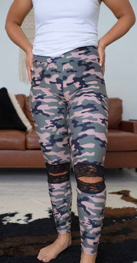 Shirley Stone - Lace Ankle Leggings