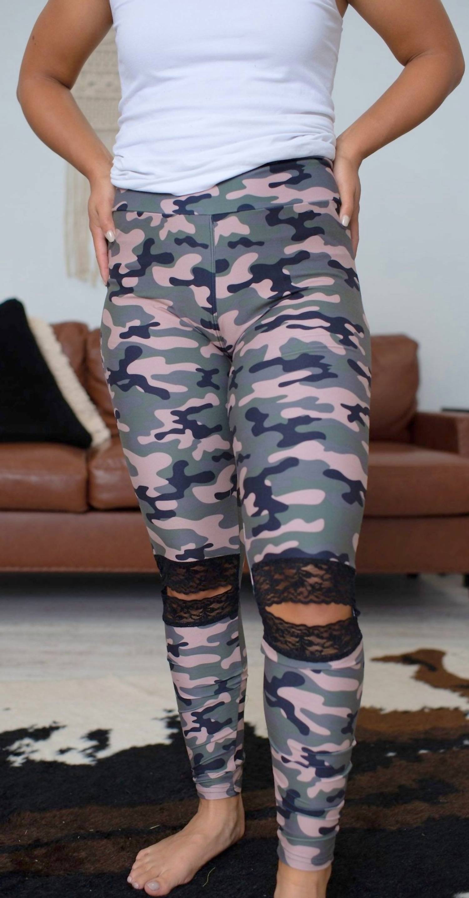 Shirley Stone - Lace Ankle Leggings