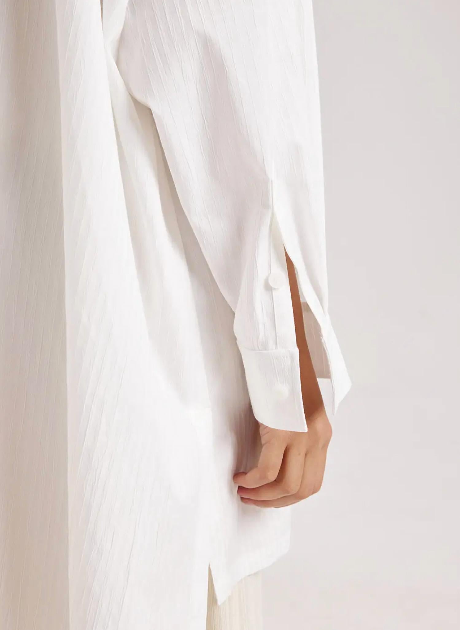 OVERSIZED COTTON-BLEND SHIRT