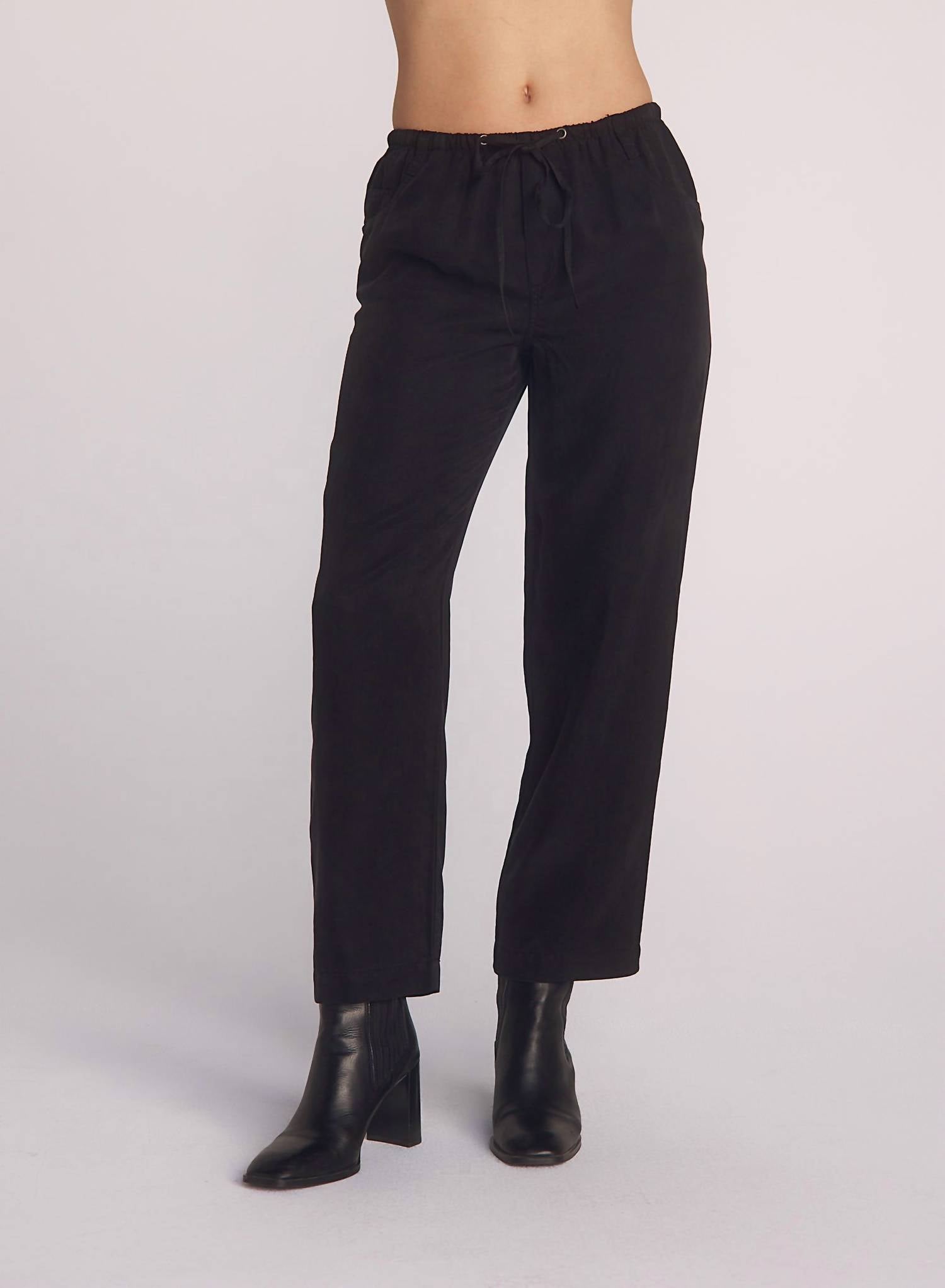 Bella Dahl Pull On Trouser in black - women's pants