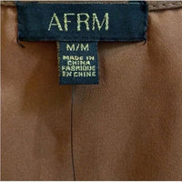Afrm - Madine Satin Fit & Flare Dress
