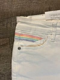 Judy Blue - Women's High Waist Rainbow Shorts