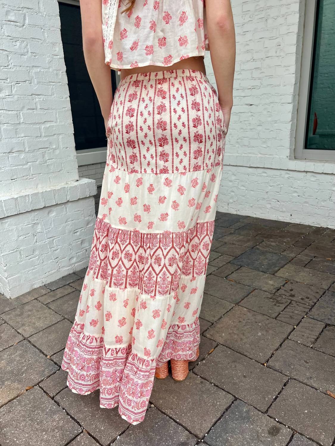 Bila77 - LOTUS MULTI PRINT MAXI SKIRT