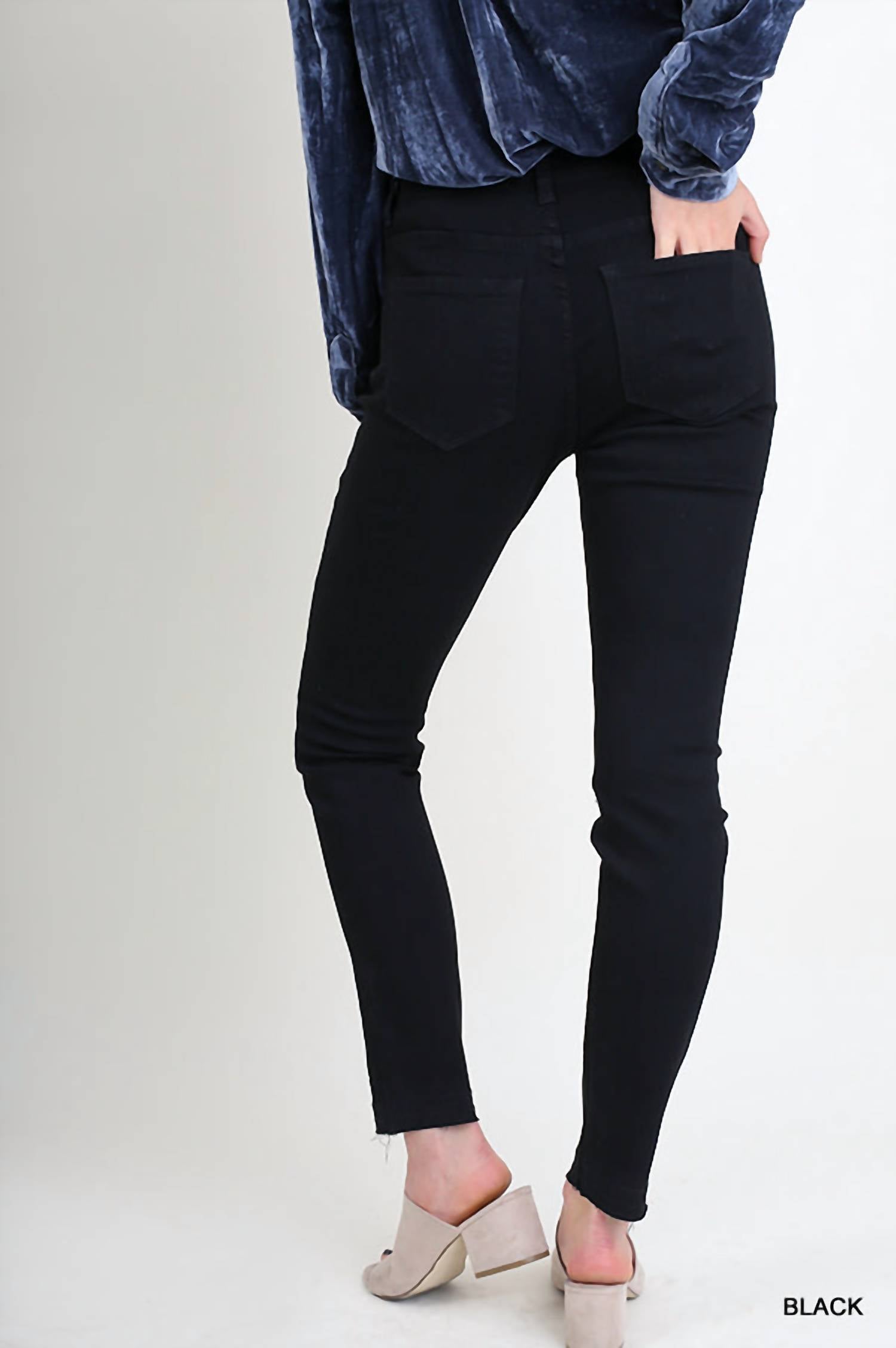 Umgee - Distressed Stretch Skinny Jeans
