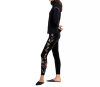 Johnny Was - Sidonia Velvet Floral Embroidery Pant
