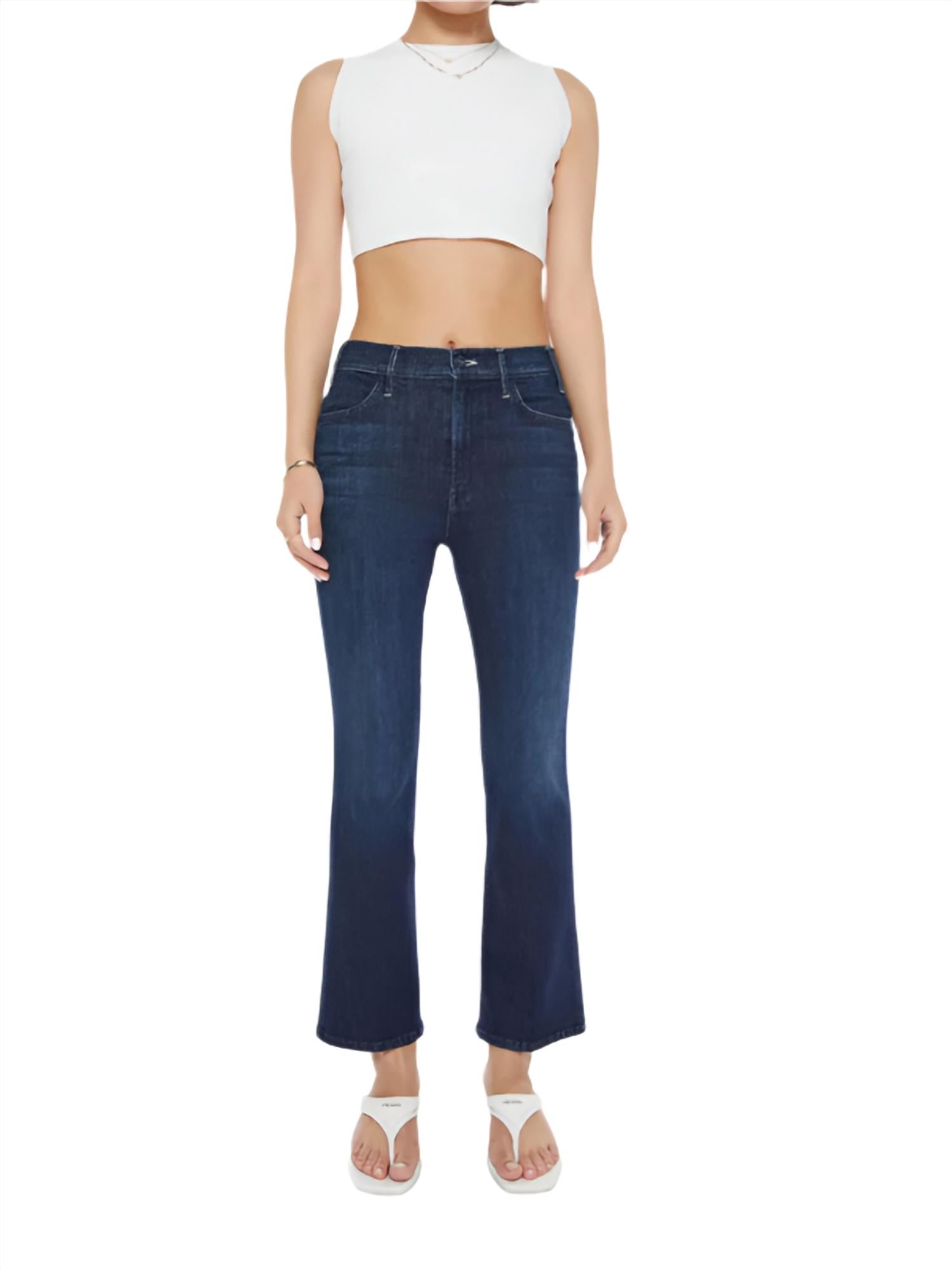 Mother - Lil' Hustler Ankle High-rise Flare Jean