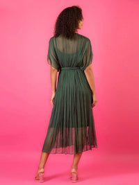 Jessie Liu - CRINKLE SILK DRESS WITH BRAIDED DETAIL