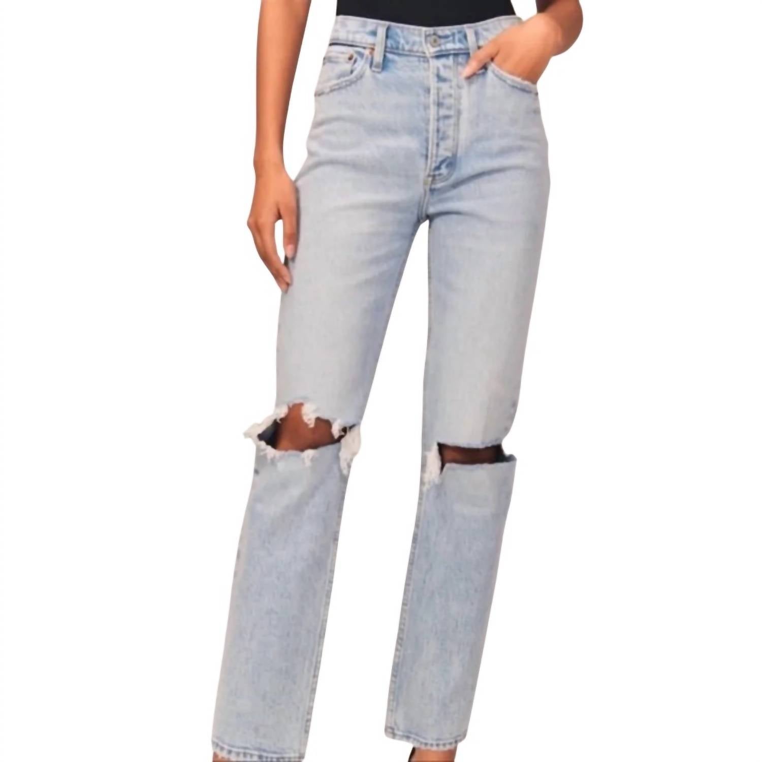 Abercrombie & Fitch - Vintage Stretch High Rise Dad Jeans