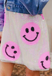 Lola + The Boys - Kid's Pinkie Happy Emoji Dress