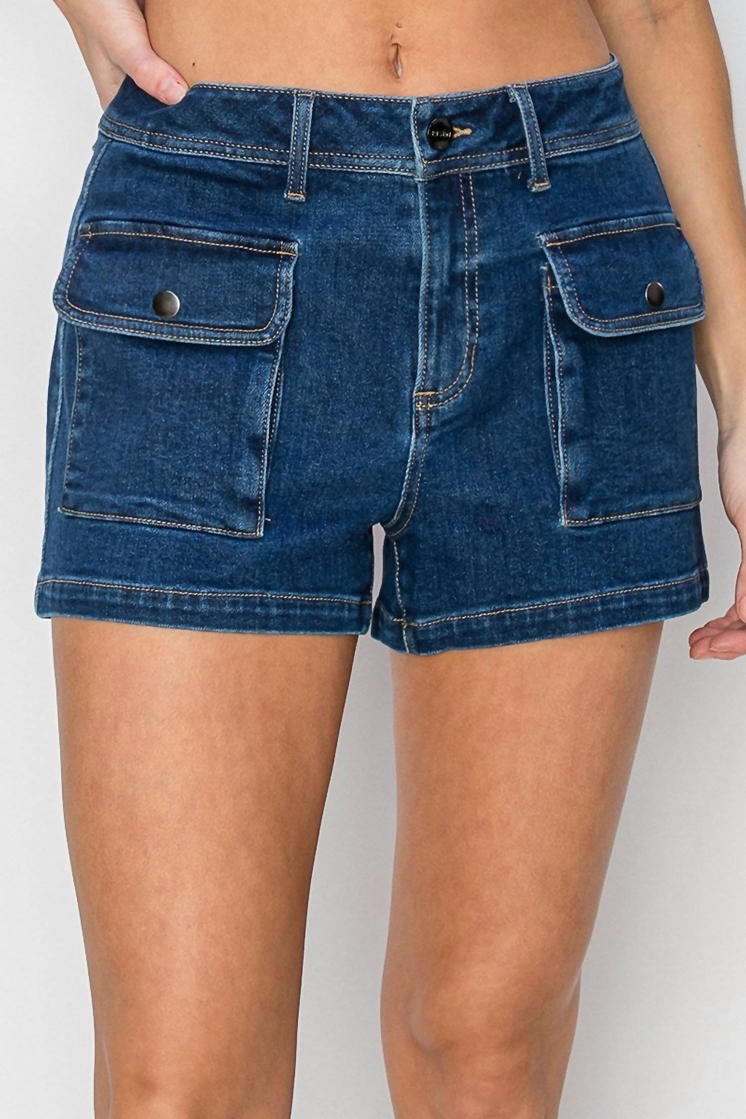 Risen - High Rise Cargo Shorts
