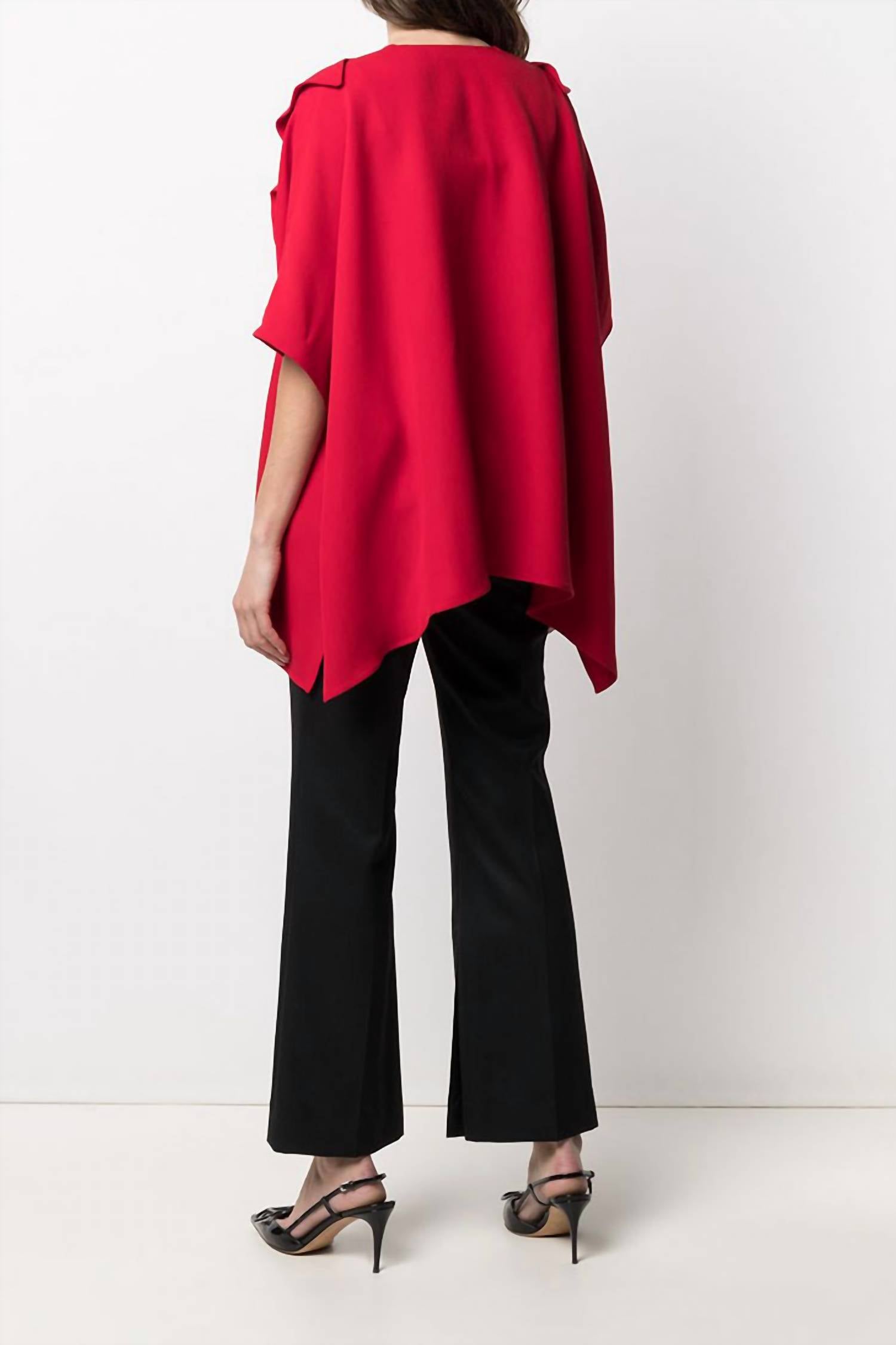 Valentino - Draped Ruffle Blouse