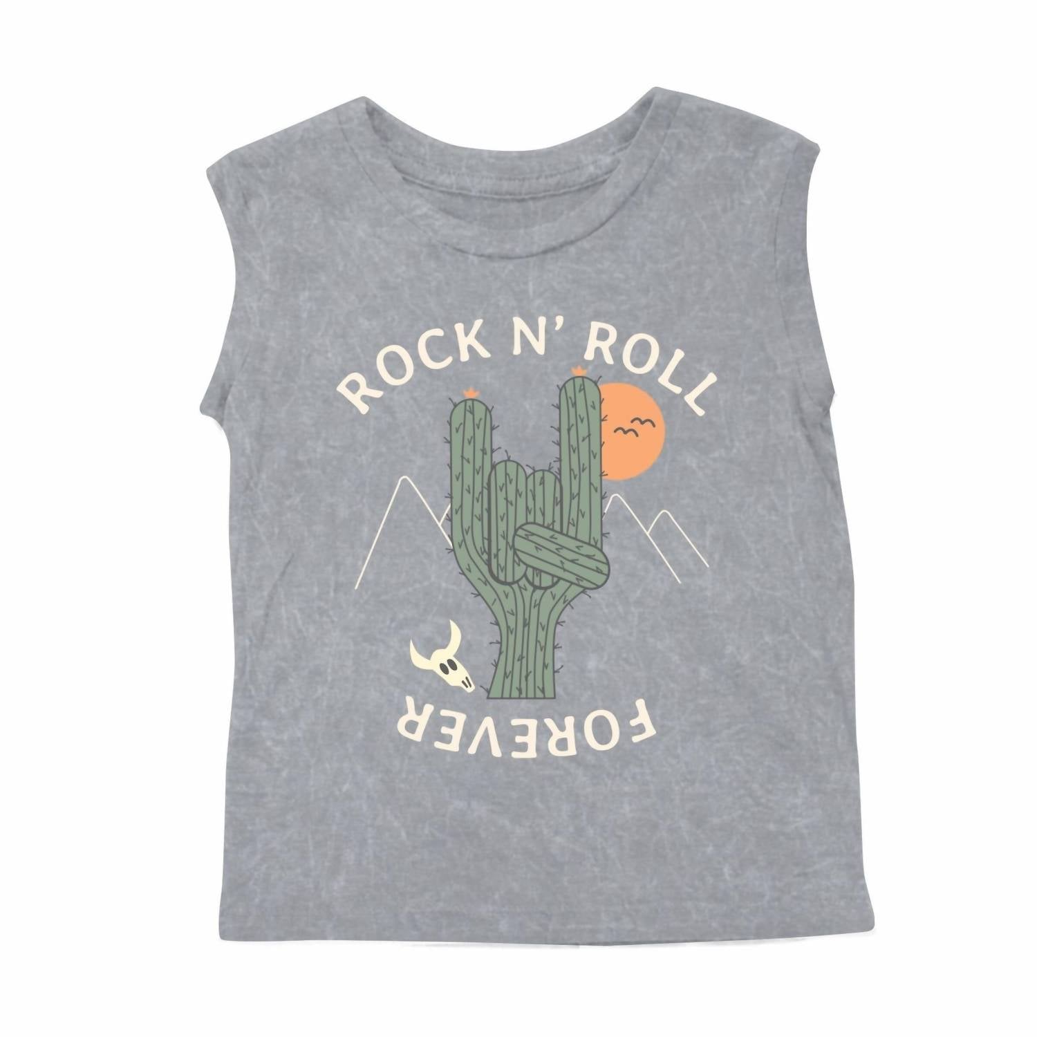 Tiny Whales - Boys' Cactus Rock Muscle Tee