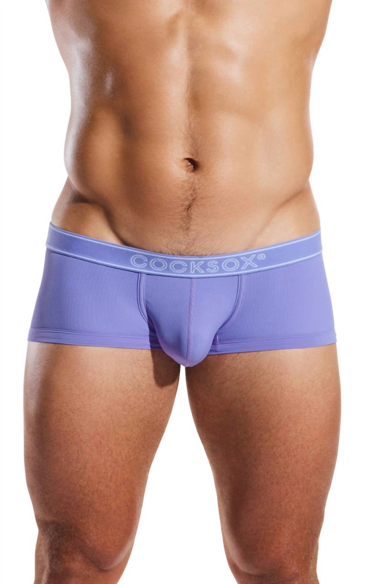 Cocksox Men's Contour Pouch Trunk in lilac - men's item - detail view
