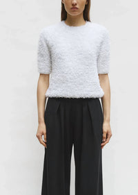 Molli - Desperado dotted swiss top with elbow length sleeves