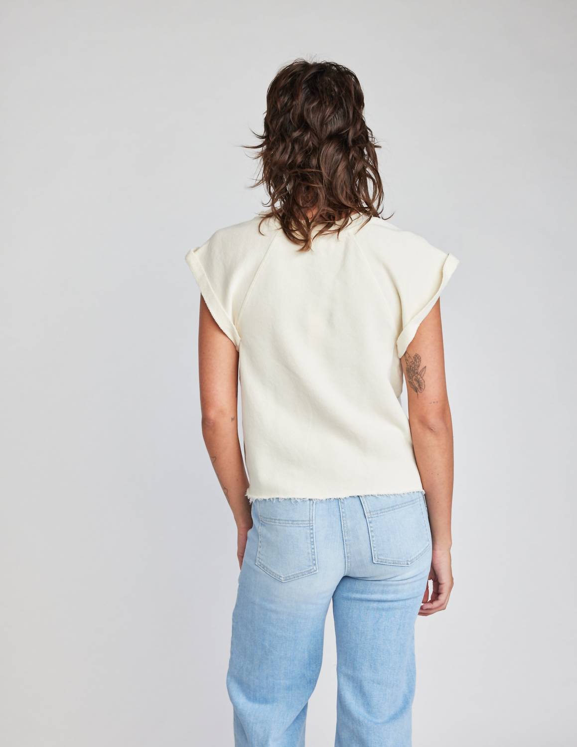 Self Contrast - Wesley Short Sleeve Sweatshirt