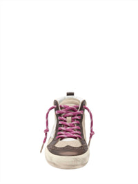 GOLDEN GOOSE Women's Mid Star Sneakers in brown beige white - women's sneaker - alternate view