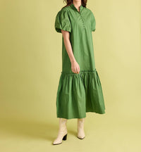 Double A Carly Dress in boxwood - women's dress - detail view