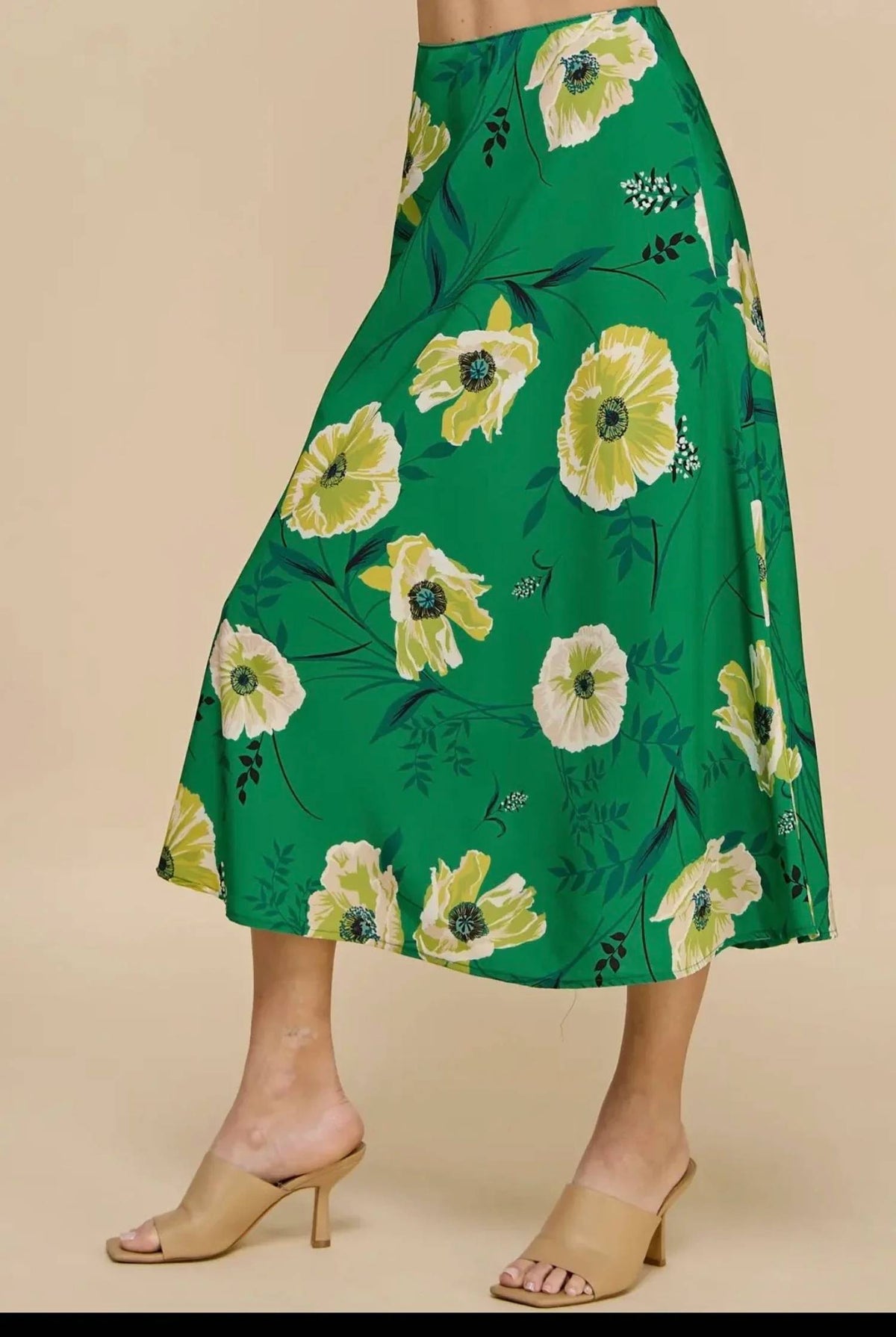 Les Amis - Poppy Meadow Midi Skirt