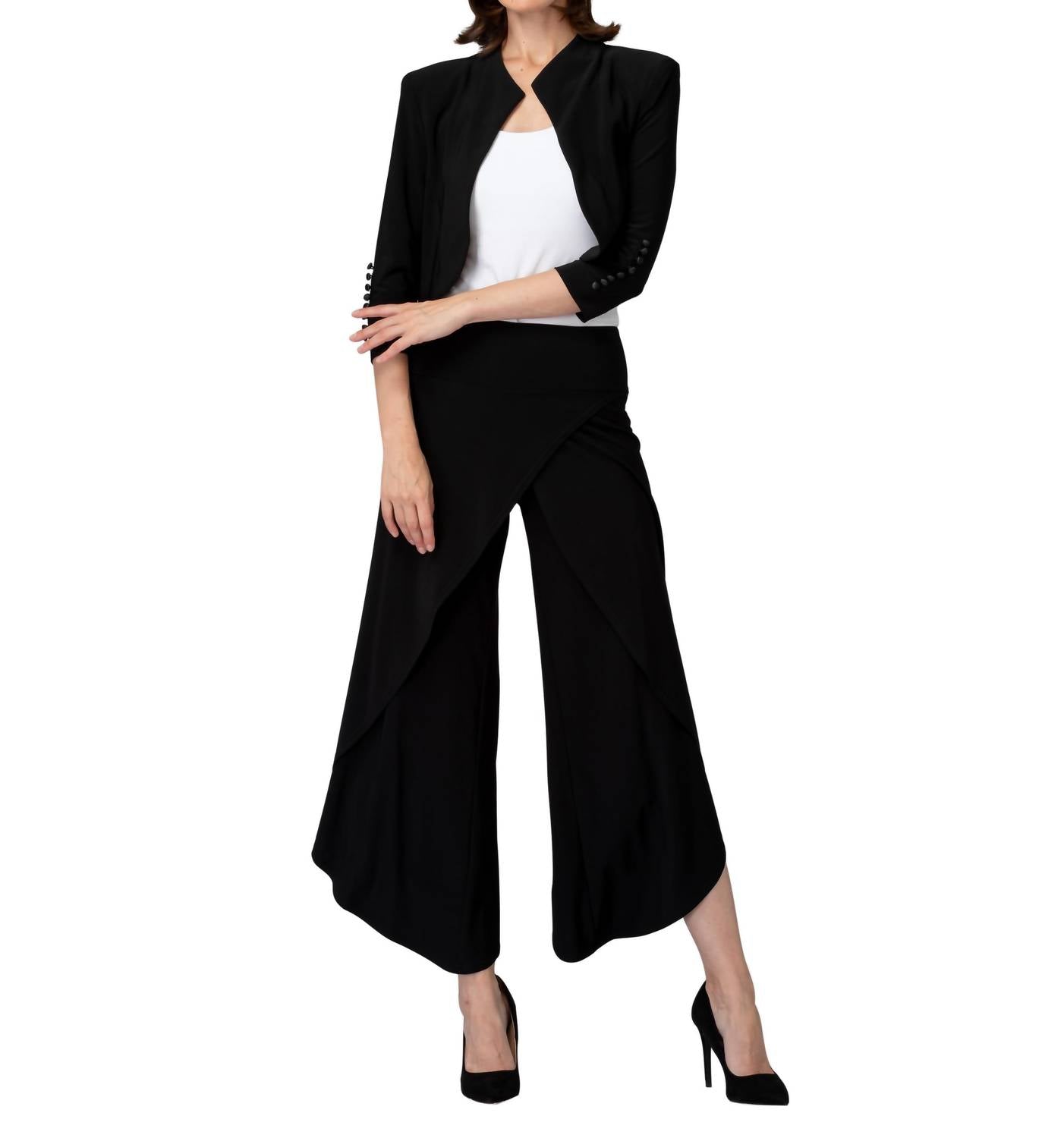 Joseph Ribkoff - Overlay Pull On Pant